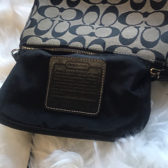 Vintage Y2k Coach Demi Mini Bag Baguette Small Purse 90‘s 2000‘s Black Gray Cute - Picture 16 of 16